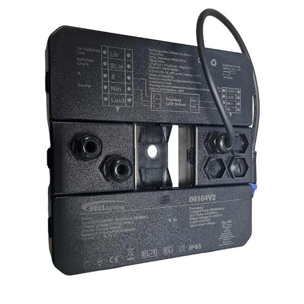 09164V2 - V2 Emergency Pack Suitable for High Bays - Non-Maintained - Self-Test Switch - 230VAC